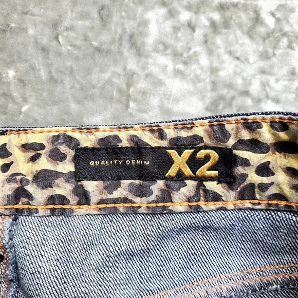 X2 Quality Denim Pencil Distressed Skirt - Picture 7 of 11